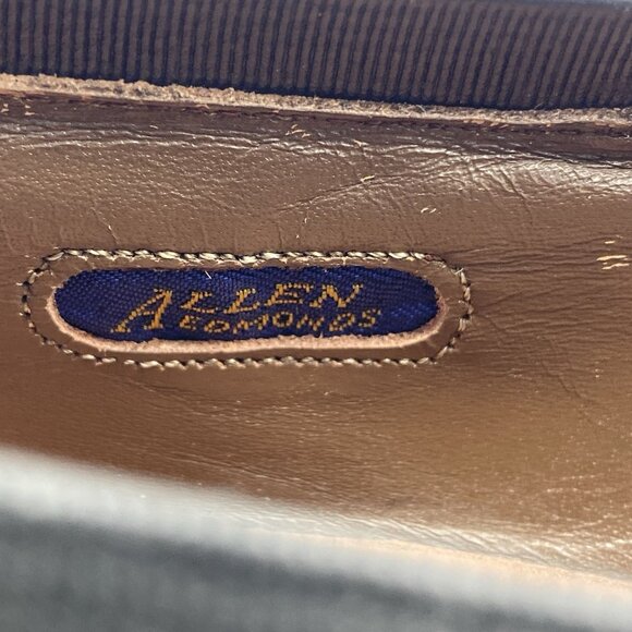VTG Allen Edmonds Capri Genuine Lizard Tassel Loafers 10.5 C Black Ostendo 2601 main image 5